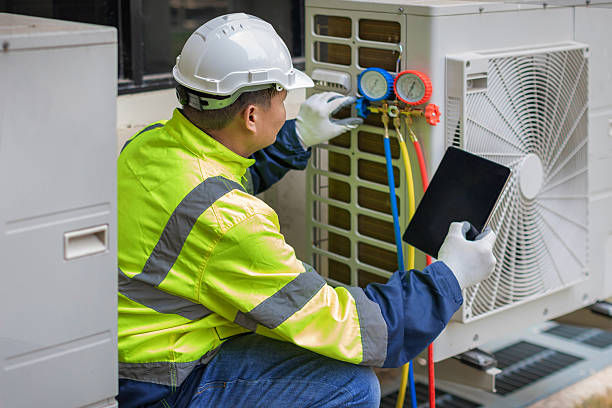 Professional Hvac technician working in Wright, WY